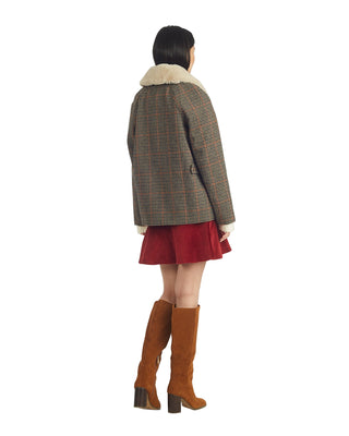 Mini Check Cropped Barn Jacket