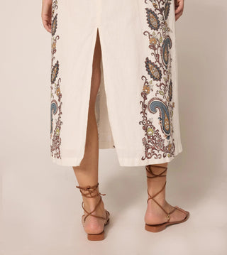 Jolene Ankle Dress - Veneto Paisley Print