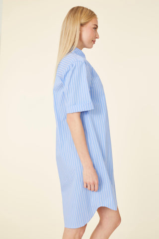 Stripe Dress - Blue/White