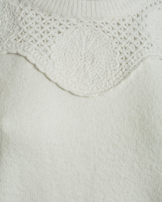 Scalloped Crewneck Sweater
