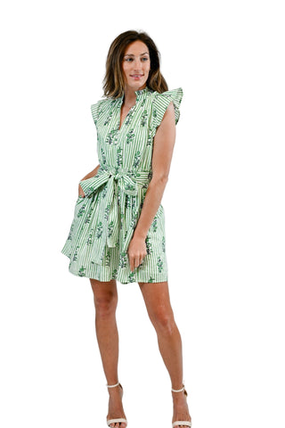 Victoria Dunn Amie Dress - Pine