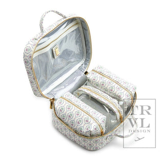 Luxe Trvl2 Cosmetic Toiletry Case - Antibes with Navy