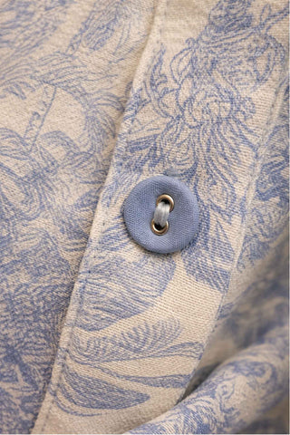 Placket Bubble Dress - Palm Toile Dresses Joy Joy Monkee's of The Woodlands