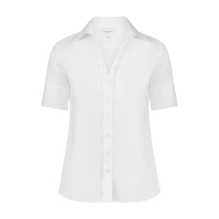 The Short Sleeve Shirt - White Tops The Shirt by Rochelle Behrens Monkee's of The Woodlands