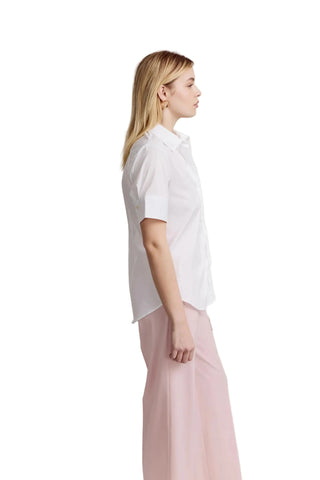 The Short Sleeve Shirt - White Tops The Shirt by Rochelle Behrens Monkee's of The Woodlands