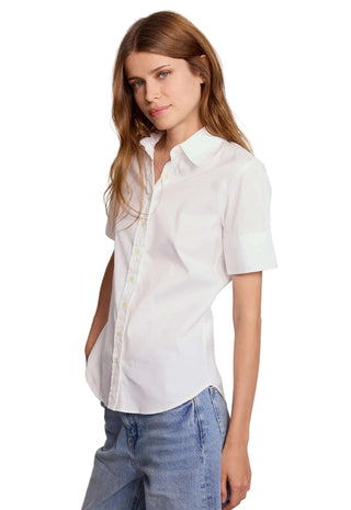 The Short Sleeve Shirt - White Tops The Shirt by Rochelle Behrens Monkee's of The Woodlands